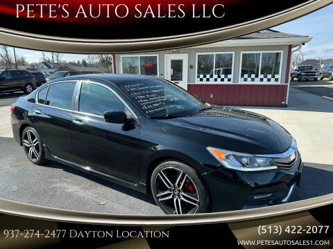 2017 Honda Accord for sale at PETE'S AUTO SALES LLC - Dayton in Dayton OH