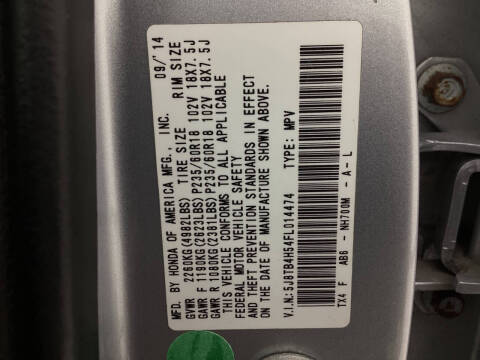 2015 Acura RDX w/Tech