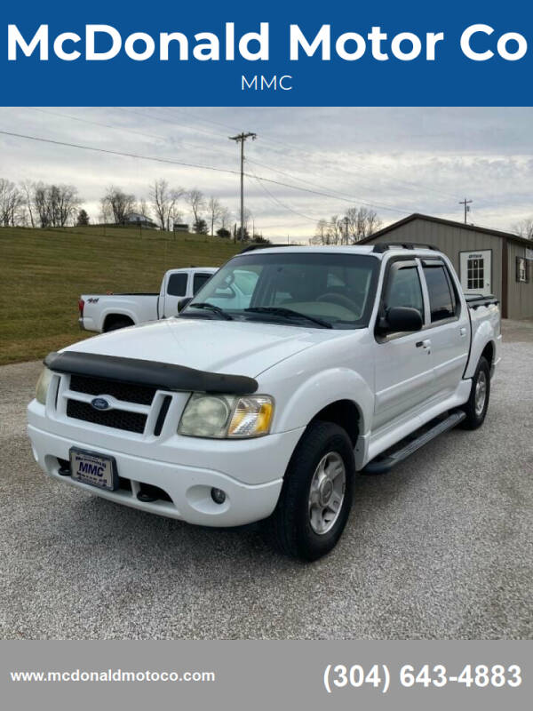 2004 Ford Explorer Sport Trac for sale at McDonald Motor Co in Harrisville WV