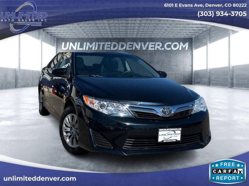 2014 Toyota Camry for sale at Unlimited Auto Sales in Denver CO
