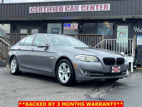 2013 BMW 5 Series for sale at CERTIFIED CAR CENTER in Fairfax VA