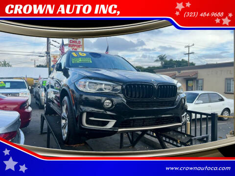2016 BMW X5 for sale at CROWN AUTO INC, in South Gate CA
