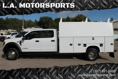2018 Ford F-450 for sale at L.A. MOTORSPORTS in Windom MN