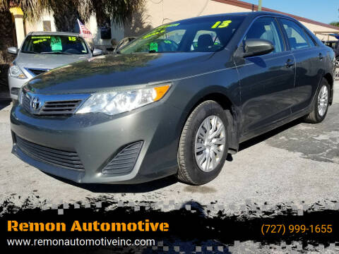 2013 Toyota Camry for sale at Remon Automotive in Saint Petersburg FL