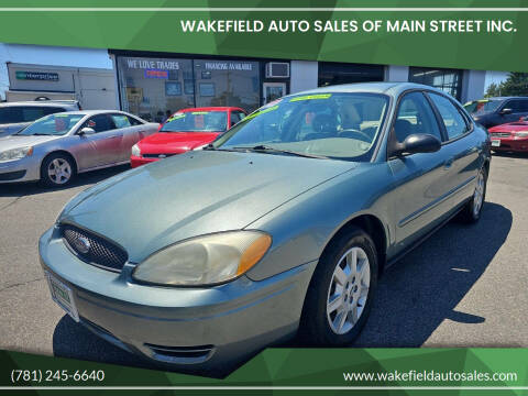 2007 Ford Taurus for sale at Wakefield Auto Sales of Main Street Inc. in Wakefield MA