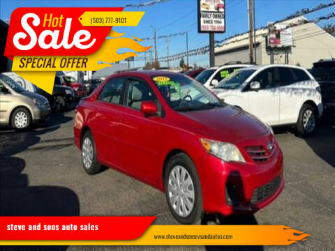 2013 Toyota Corolla for sale at steve and sons auto sales - Steve & Sons Auto Sales 2 in Portland OR