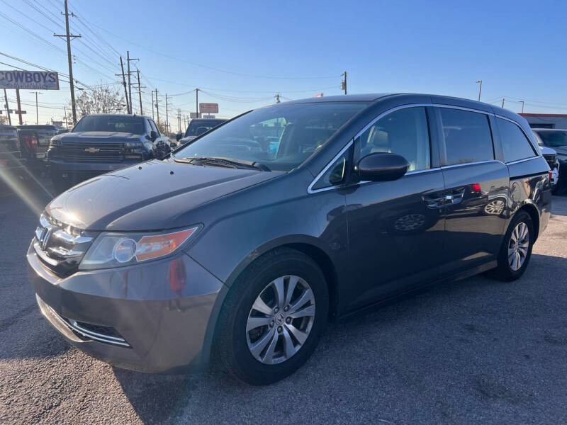 Used 2015 Honda Odyssey EX-L with VIN 5FNRL5H67FB128654 for sale in Garland, TX