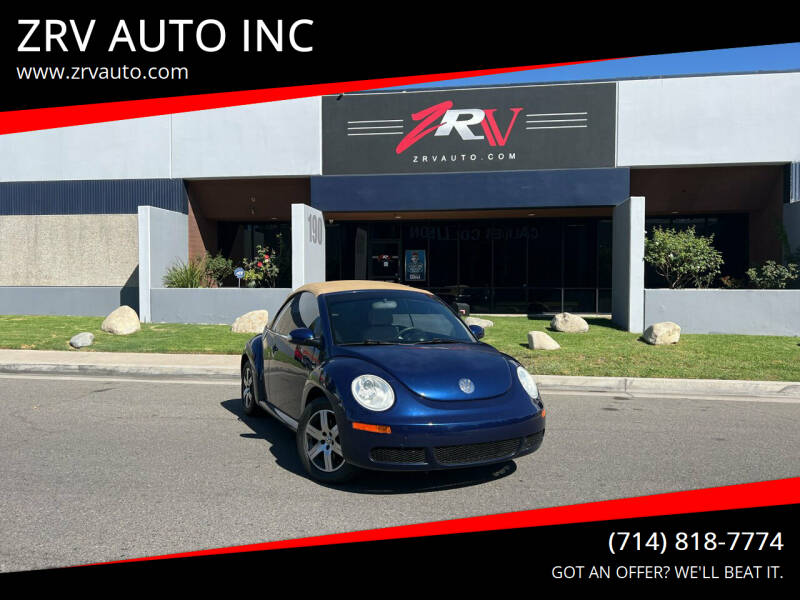 2006 Volkswagen New Beetle Convertible for sale at ZRV AUTO INC in Brea CA