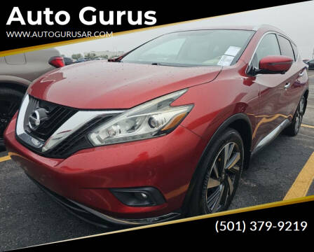 2016 Nissan Murano for sale at Auto Gurus in Little Rock AR