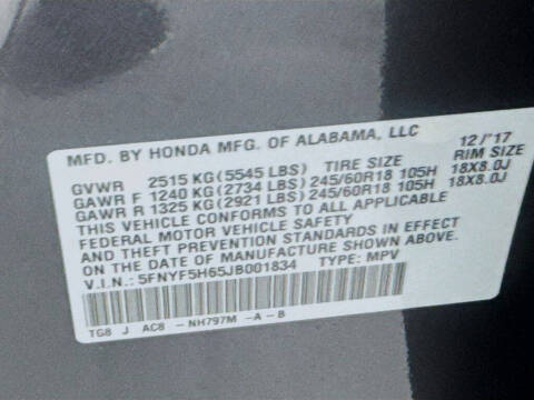 2018 Honda Pilot EX-L w/Honda Sensing