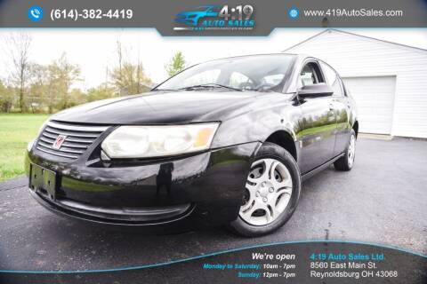 2005 Saturn Ion for sale at 4:19 Auto Sales LTD in Reynoldsburg OH