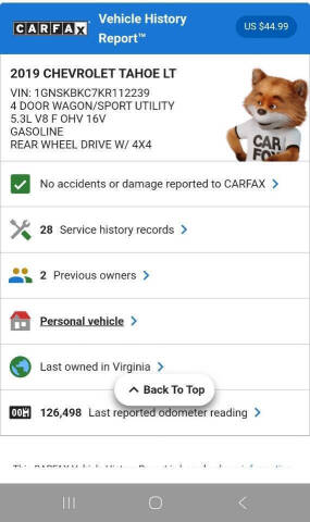 2019 Chevrolet Tahoe LT