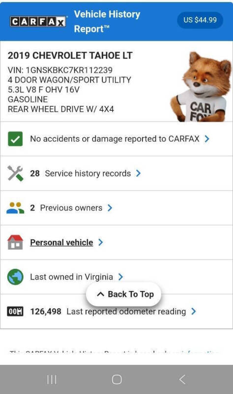 2019 Chevrolet Tahoe LT