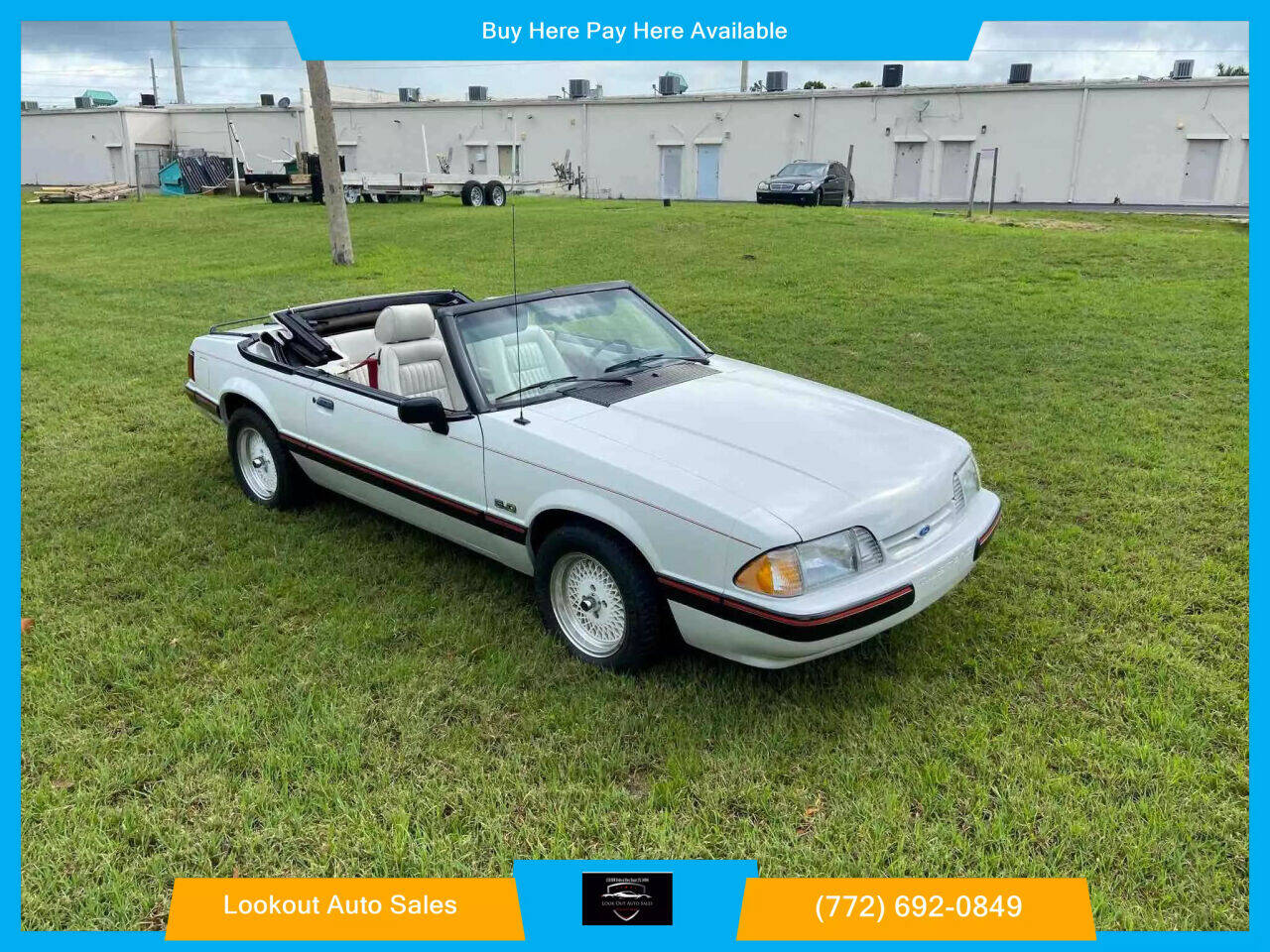 1989 Ford Mustang for sale at Lookout Auto Sales in Stuart, FL