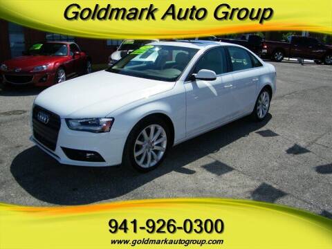 2013 Audi A4 for sale at Goldmark Auto Group in Sarasota FL