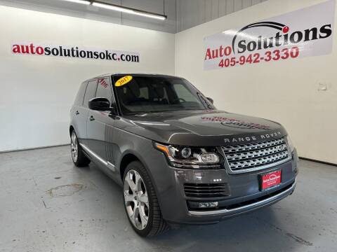 2017 Land Rover Range Rover for sale at Auto Solutions in Warr Acres OK