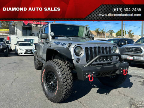 2016 Jeep Wrangler Unlimited for sale at DIAMOND AUTO SALES in El Cajon CA