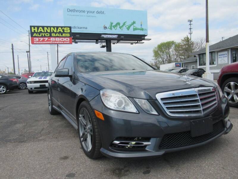 2013 Mercedes-Benz E-Class for sale at Hanna's Auto Sales in Indianapolis IN