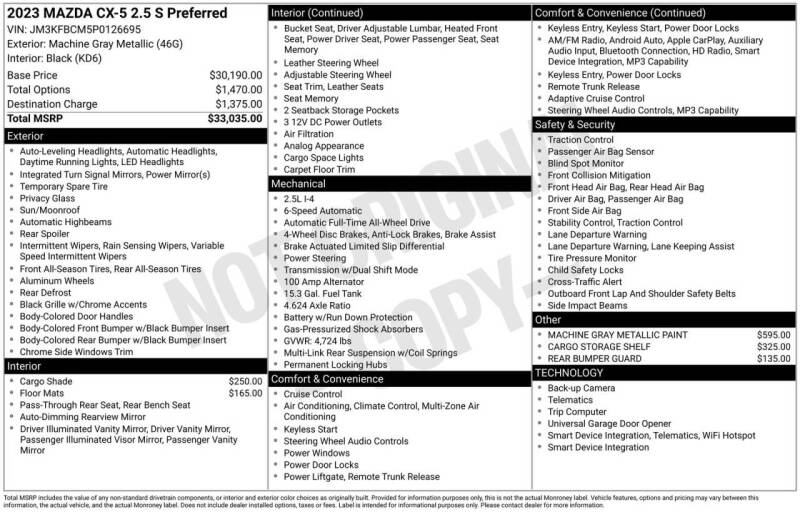 2023 Mazda CX-5 2.5 S Preferred