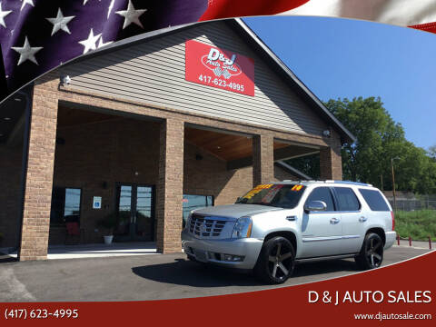 2014 Cadillac Escalade for sale at D & J AUTO SALES in Joplin MO