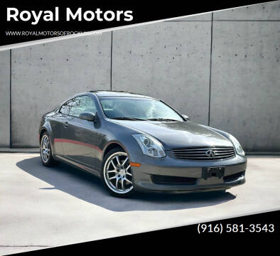 2006 Infiniti G35 for sale at Royal Motors in Rocklin CA