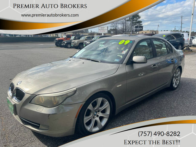 2009 BMW 5 Series for sale at Premier Auto Brokers in Virginia Beach VA