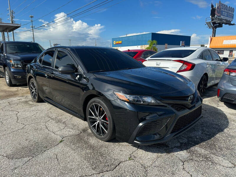 2021 Toyota Camry for sale at P J Auto Trading Inc in Orlando FL