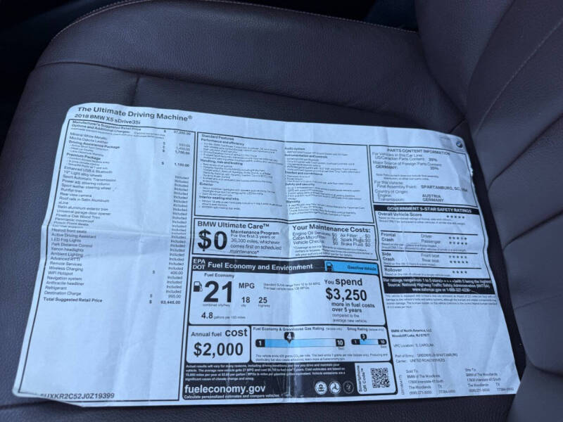 2018 BMW X5 sDrive35i