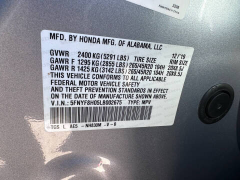 2020 Honda Passport Elite