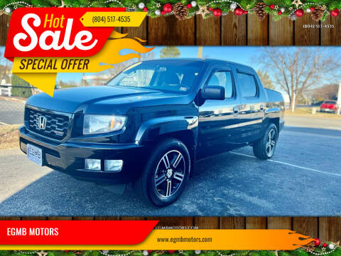 2012 Honda Ridgeline for sale at EGMB MOTORS in Midlothian VA