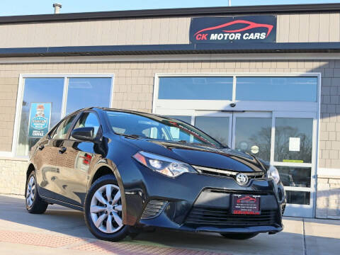 2016 Toyota Corolla for sale at CK MOTOR CARS in Elgin IL