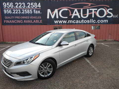 2016 Hyundai Sonata for sale at MC Autos LLC in Pharr TX