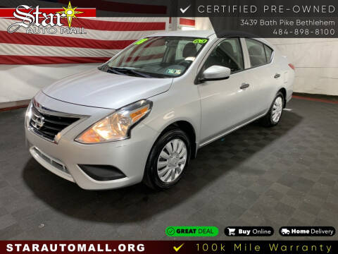 2018 Nissan Versa for sale at STAR AUTO MALL 512 in Bethlehem PA
