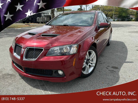 2009 Pontiac G8 for sale at CHECK AUTO, INC. in Tampa FL