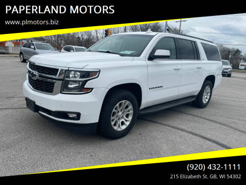 2016 Chevrolet Suburban for sale at PAPERLAND MOTORS - Fresh Inventory in Green Bay WI