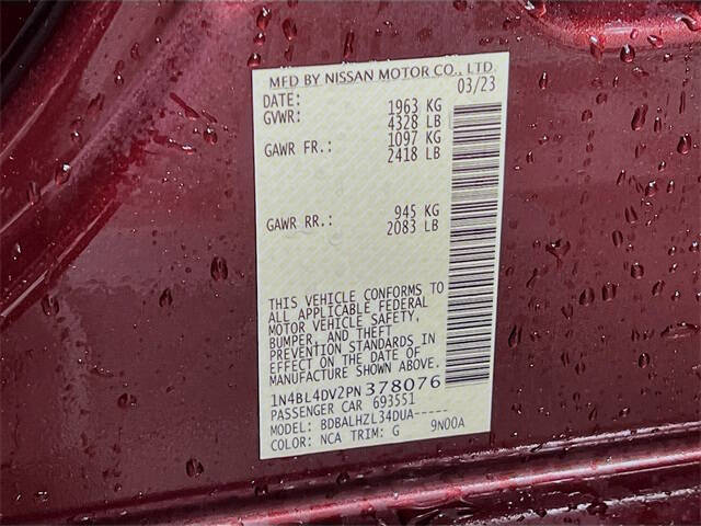 2023 Nissan Altima 2.5 SV