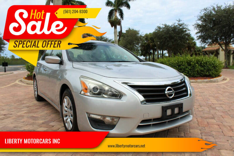 2013 Nissan Altima for sale at LIBERTY MOTORCARS INC in Royal Palm Beach FL