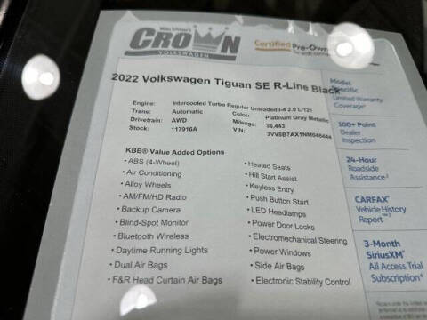 2022 Volkswagen Tiguan SE R-Line Black 4Motion