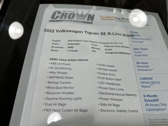 2022 Volkswagen Tiguan SE R-Line Black 4Motion