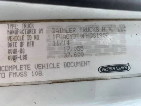 2015 Freightliner M2 106