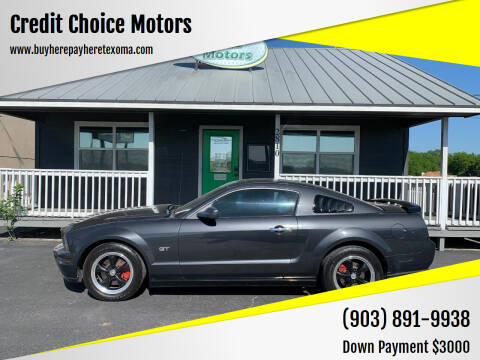2007 Ford Mustang for sale at Credit Choice Motors in Sherman TX