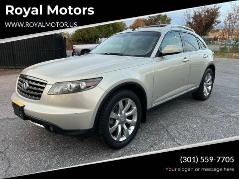 2008 Infiniti FX35 for sale at Royal Motors in Hyattsville MD