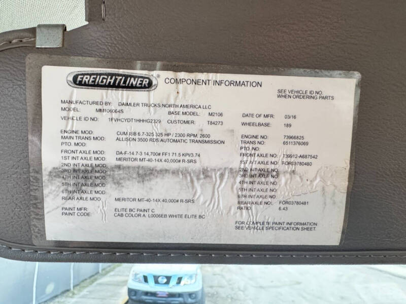 2017 Freightliner M2 106