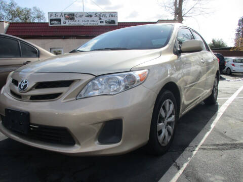 2013 Toyota Corolla for sale at F & A Car Sales Inc in Ontario CA