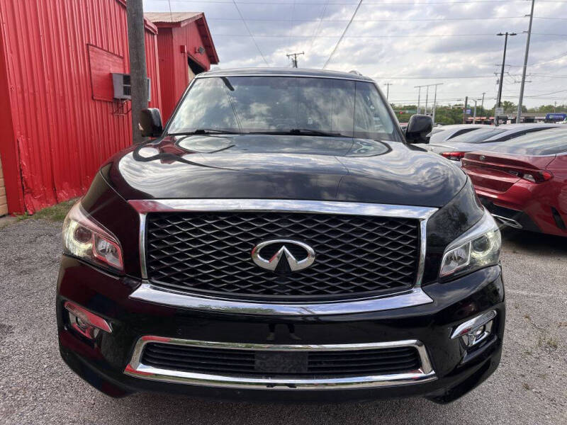 Used 2017 INFINITI QX80 Base with VIN JN8AZ2NF4H9646110 for sale in Garland, TX