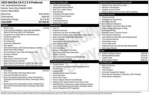 2023 Mazda CX-5 2.5 S Preferred