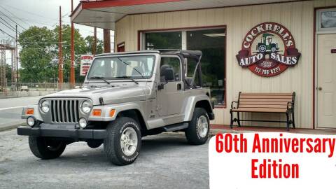 2001 Jeep Wrangler for sale at Cockrell's Auto Sales in Mechanicsburg PA