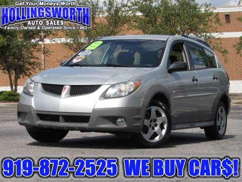 2004 Pontiac Vibe for sale at Hollingsworth Auto Sales in Raleigh NC