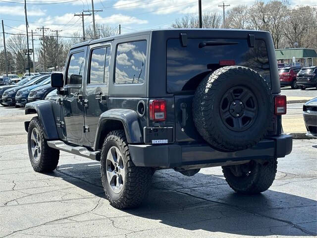 Used 2017 Jeep Wrangler Unlimited Sahara with VIN 1C4HJWEG2HL525340 for sale in Vicksburg, MI