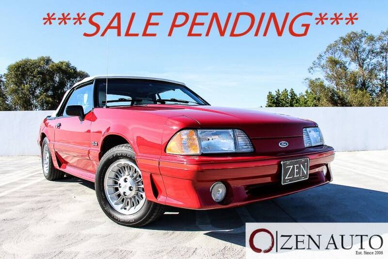 1988 Ford Mustang for sale at Zen Auto Sales in Sacramento CA